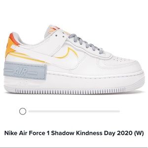 NIKE- air force 1 shadow (kindness day) womens